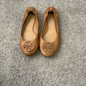 Tory Burch Tan Leather Flats